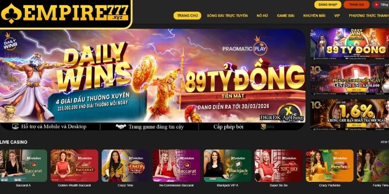 Những điều cần chú ý khi tiến hành đăng ký Empire777