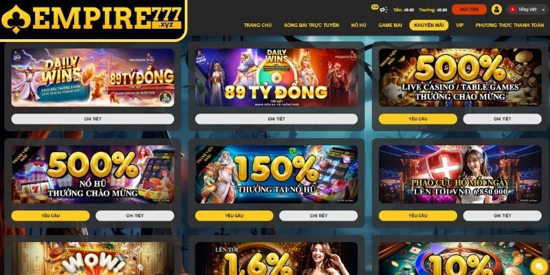 Khuyến Mãi Empire777 - Ưu Đãi Cho Thành Viên Mới Và Cũ 3 Hướng dẫn cách tham gia khuyến mãi Empire777 dễ dàng