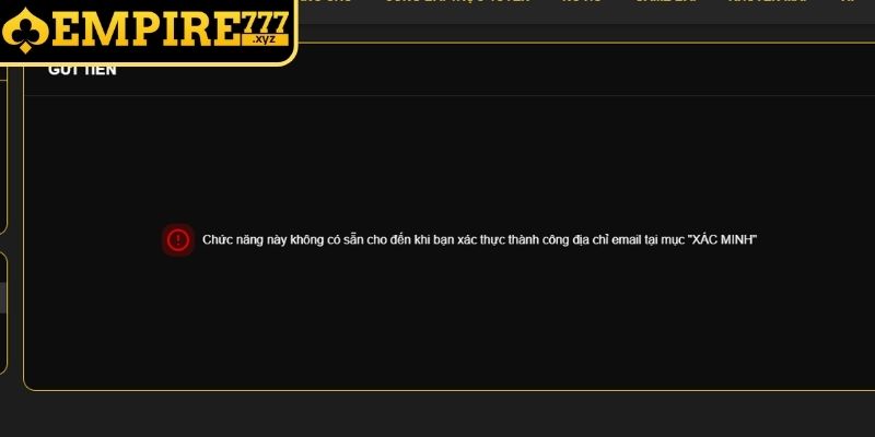 Lưu ý khi nạp tiền Empire777 tránh gây lỗi